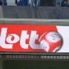 Sponsor Lotto schon gut sichtbar im Stadion
