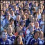 Supporters gefouilleerd op open training