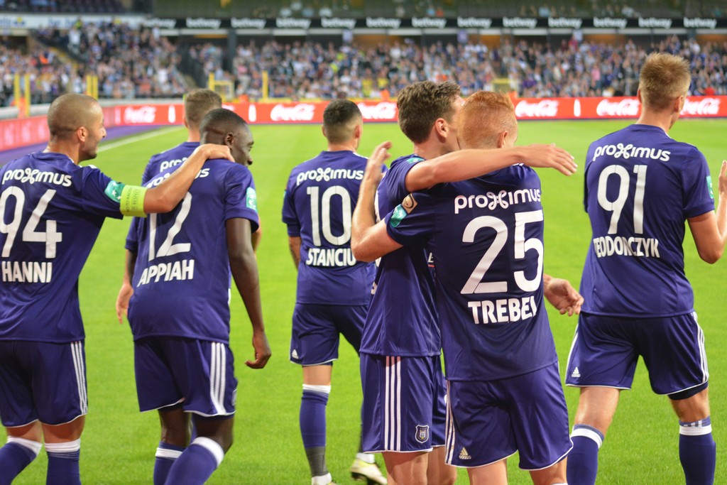 Lucas Lissens (47) of RSC Anderlecht pictured during a soccer game between  KMSK Deinze and RSC Anderlecht Futures youth team during the 22 nd matchday  in the Challenger Pro League for the