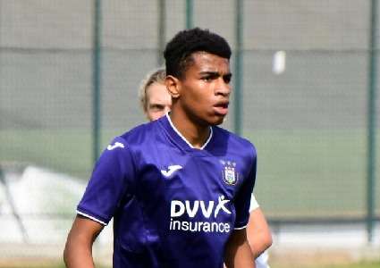 NEERPEDE, BELGIUM - AUGUST 04 : Sullyan Amisso during the photoshoot of Rsc  Anderlecht Futures on