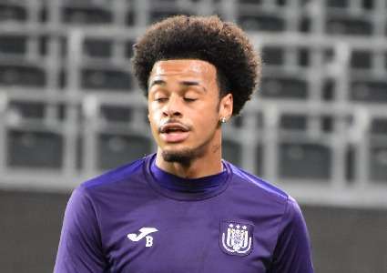 NEERPEDE, BELGIUM - AUGUST 04 : Ilay Camara during the photoshoot of Rsc  Anderlecht Futures on