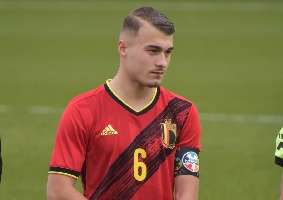 NEERPEDE, BELGIUM - AUGUST 04 : Ethan Butera during the photoshoot of Rsc  Anderlecht Futures on